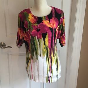 Joseph A women’s dressy knit top size large